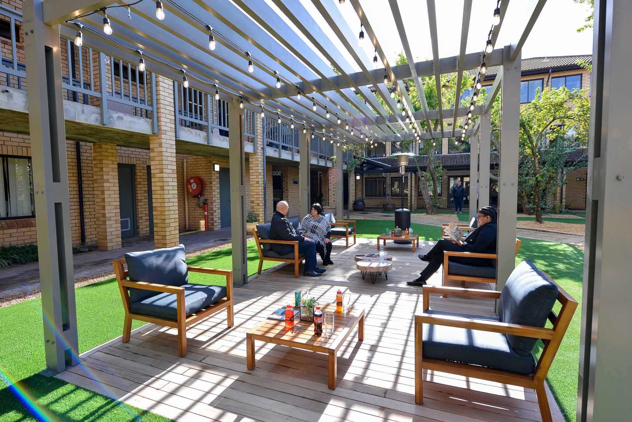 All Africa House: Courtyard