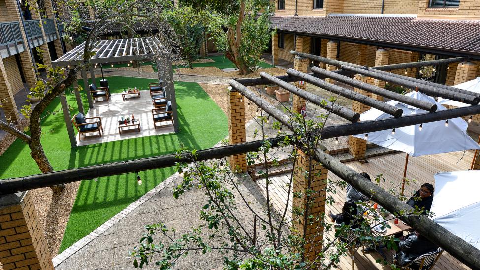 All Africa House courtyard