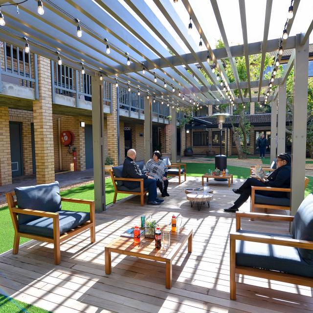 All Africa House: Courtyard