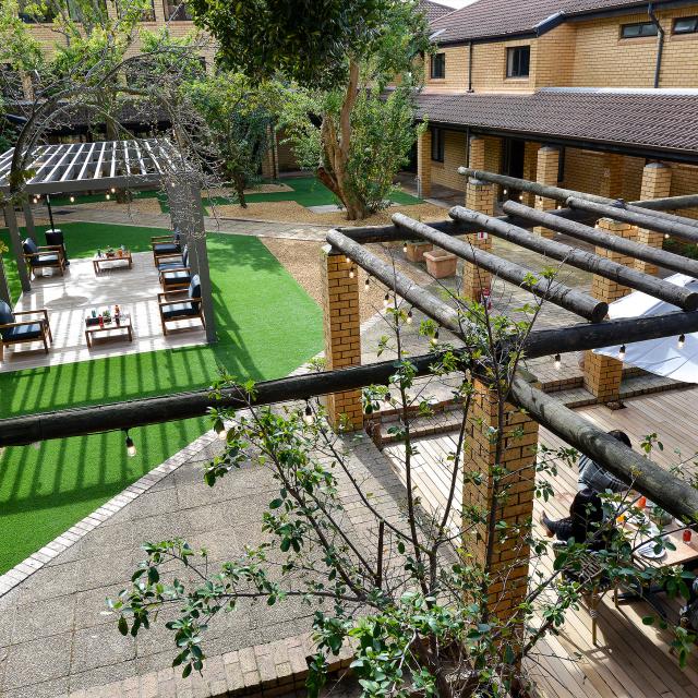 All Africa House, courtyard